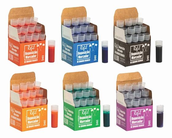 Kit recarga quadro branco — Carinon Mix